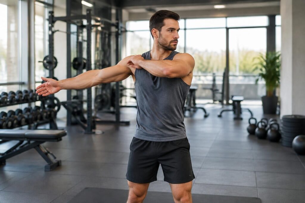 préparez vos épaules, bras et pectoraux avec un échauffement efficace du haut du corps avant la musculation ou un sport intense.